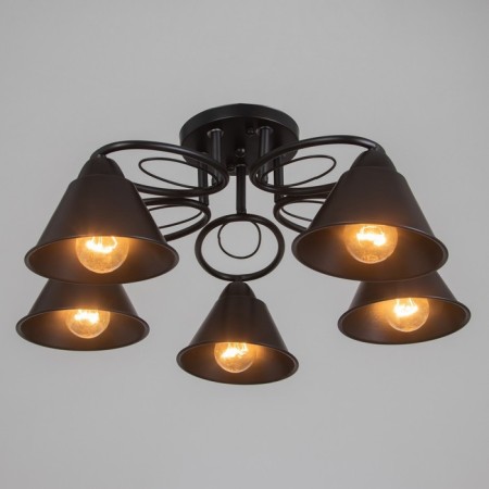 Chandelier "Edmas" 5he27 40W black 60x60x22 cm Bayerlux-1