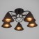 Chandelier "Edmas" 5he27 40W black 60x60x22 cm Bayerlux