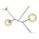 Suspended EVOLUCE lamp. Sle1107-103-04. MALTE. 4x5 watts, G9, 4000k, 65x38x54 cm, chromium color