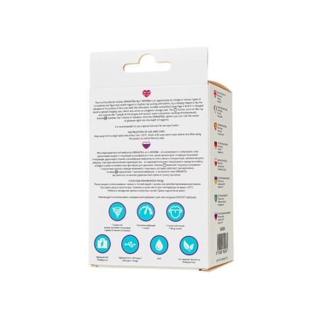 Multifunctional vibrator L’Eroina Crasatell, 9.5 cm, silicone, lilac-3