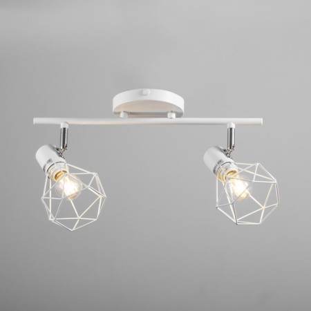 Louisiana lamp 2x60W E14 white/chrome-1