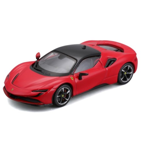 Racing machine Bburago Ferrari SF90 Stradale, Die-Cast, 1:43, Red color-2
