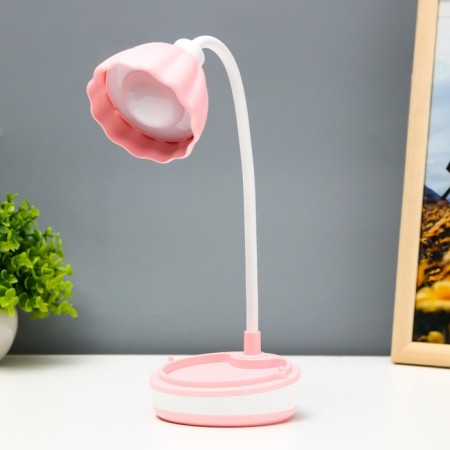 Linei table lamp LED 2W USB AKB Pink 10.5x10.5x37 cm Risalux