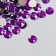Decor for creativity plastic "Rhinestones. Dark violet" set 300 pcs d = 0.8 cm