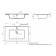 Paola Parma sink, half -vested, 75 cm, rectangular