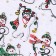 Gift bag "Snowmen with Christmas trees", p. 25 × 32 cm, organza