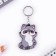 Key keychain wooden "raccoon", 4.4 x 6.4 cm