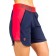Women's shorts ise, size 46 cm, dark blue color, raspberry
