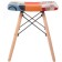 Stool Ben Multicolor array of beech/metal/fabric, natural/colored 40x40x44 cm