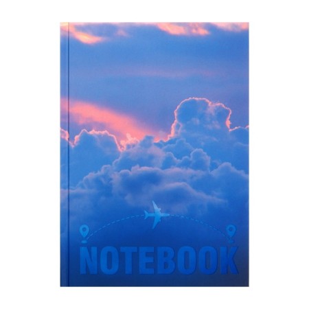 Note book A5, 128 sheets in the Vanilla sky cage, solid cover, matte limit limit, selective UV-lak,