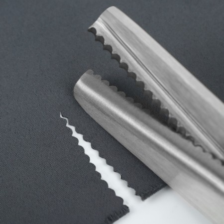 Scissors "Wave", 9 ", 23 cm, step - 3 mm, black color-4