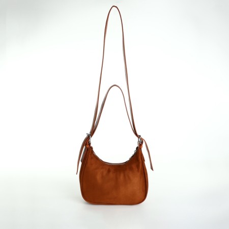 Women's bag with lightning, brown color-1