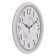 Watching clock, interior "bouquet", silent, 29.5 x 38.5 cm, white