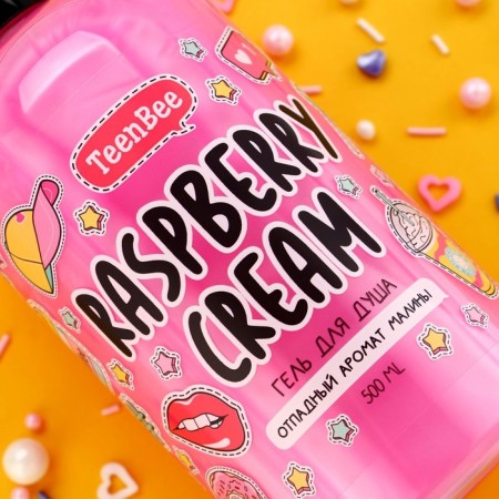 Shower gel moisturizer with raspberry aroma, 500 ml-2