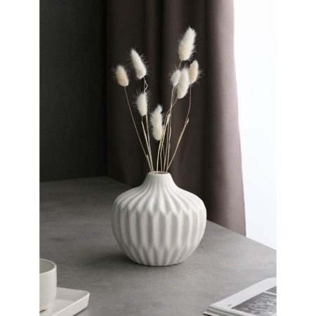 VAZA table "Shar", h = 16 cm, white color, ceramics, 1 variety, Iran-1