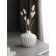 VAZA table "Shar", h = 16 cm, white color, ceramics, 1 variety, Iran