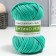 Knitted yarn 100% cotton "Lentino mini" 100 g 40 m color 31 turquoise