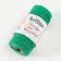 Knitting cord 100% cotton, width 3mm 25m 80g "dark green" 4.5x4.5x10 cm