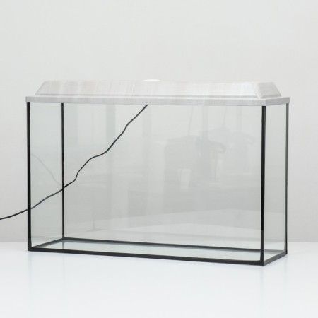 Aquarium rectangular "atall" with a lid, 100 liters, 80 x 25 x 50/55 cm, bleached oak-2