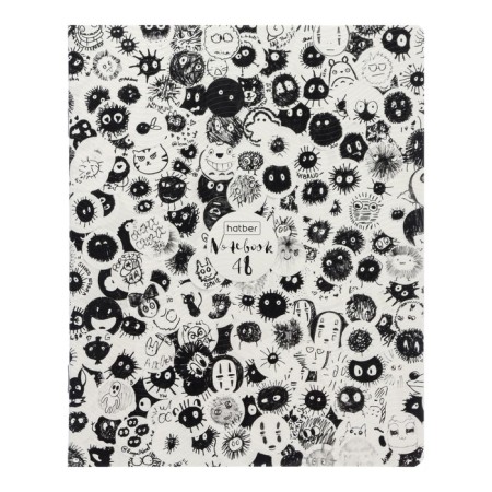 Notebook of 48 sheets in the cage on the clip "cool blots", embossing, mix-4