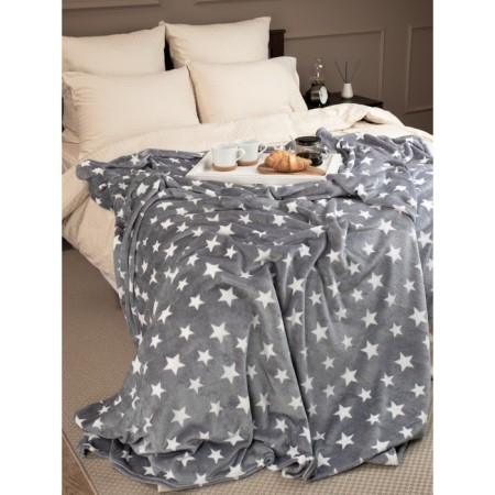 Texrepublic blanket, size 140x200 cm, gray color-9