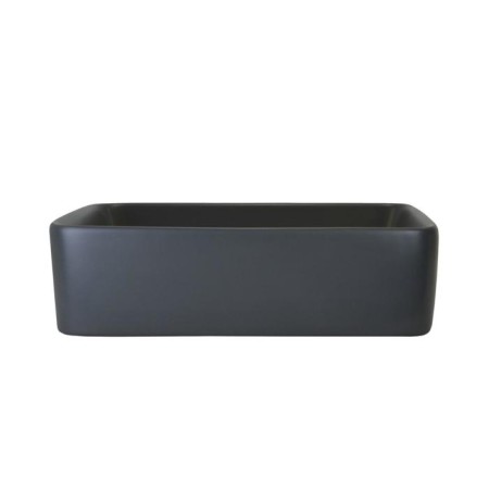 Sink 1010-Gm, 480 x 380 mm, without a hole for the mixer, without overflow, dark gray-2