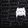 School textile “cats”, 38x14x27 cm, black color