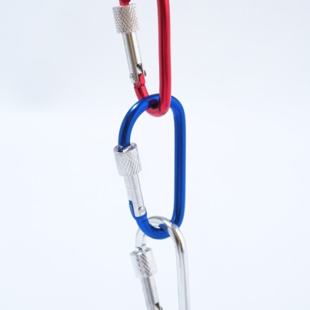 Carabiner with a clutch 5.5cm, mix-2