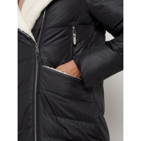 Coat insulated winter female, size 48, black color-9