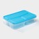 Lunch box rectangular, 21 × 14.5 × 5.5 cm, 3 compartments, color mix