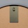 Wall mirror in a round case made of metal, d = 60, black ruby