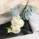 Artificial flowers "medicinal peony" 9x60 cm, white