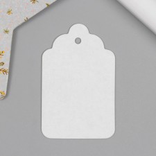 Бирка без печати 3,5х5,5 см, фигурная
