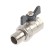 Ballic Aqualink, PN 50 tap, internal/outer thread 1/2, ", Light, straight, butterfly, nickel.