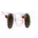 Decorative jewelry with a suspension of "bumps, berries" 2 pcs.