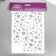 Plastic stencil "Different circles" 24x16 cm
