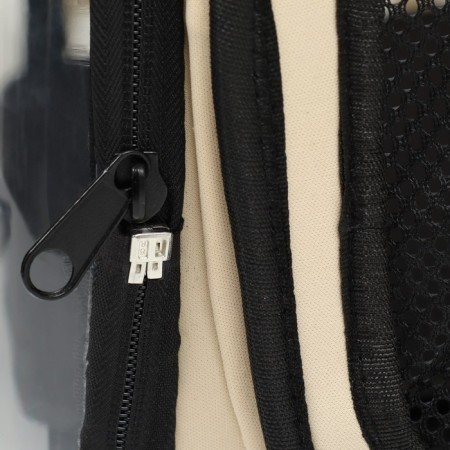 Bag - Animal carrying, folding, transparent, 42 x 32 x 28 cm, beige-10