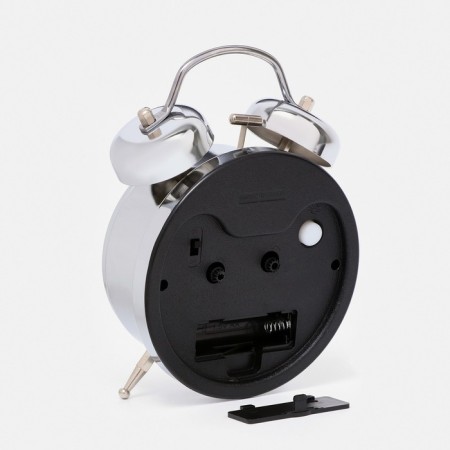 Alarm clock "Smile", D-11.5 cm, with backlight, chrome-3