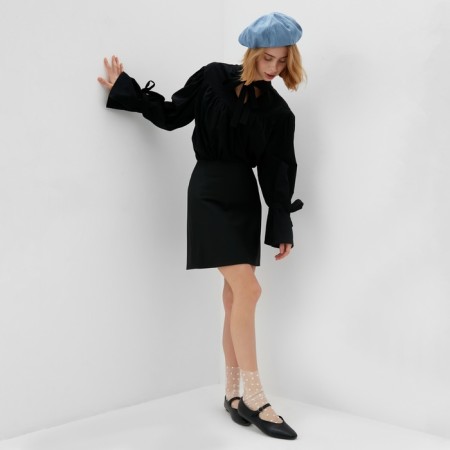 Women's blouse minku: enjoy color black, river 50-1