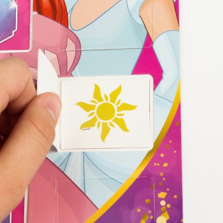Advent calendar with tattoos for children 18 pcs. "Rapunzel, Ariel, Cinderella" Disney Princess-2