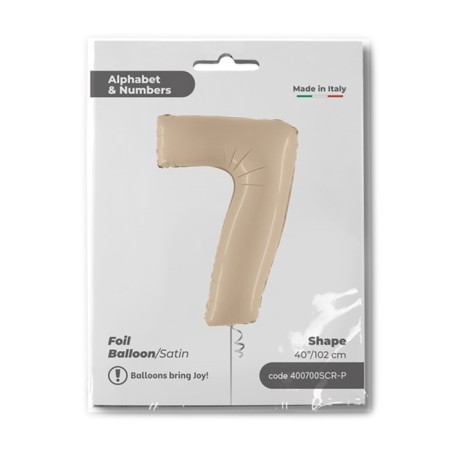 Foil ball 40 "Figure Seven", Satin Cream-1
