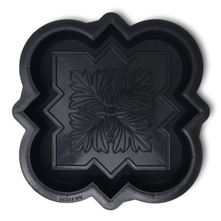 Form for the paving slabs "Clover Krakovsky Small", 21.5 × 21.5 × 4 cm, shagren, 1 pc.