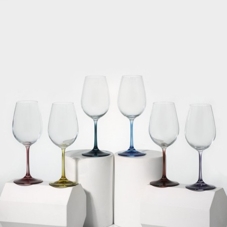 A set of glasses for the wine "Viola", 350 ml, 6 pcs