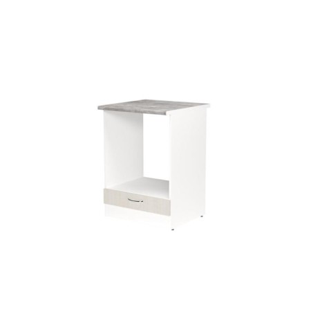 Wardrobe Larisa 600x600x850 under the oven white/latte/country