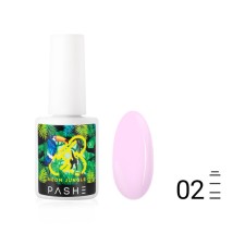 Гель-лак Pashe Neon Jungle, №02 пепельно-розовый, 9 мл