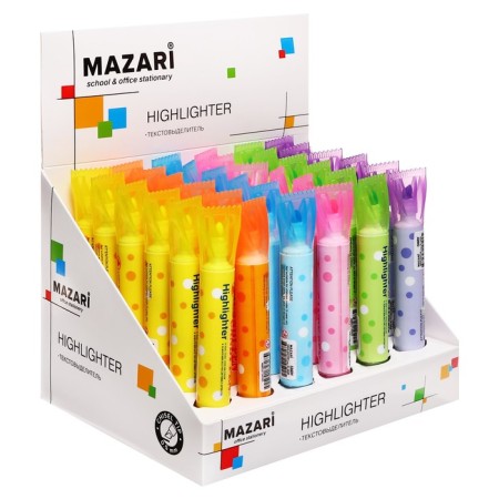 Mazari "Candy" textbook, bilateral, writing nodes 1 - 5 mm, 6 colors mix-4