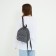 School backpack on lightning, dark gray color