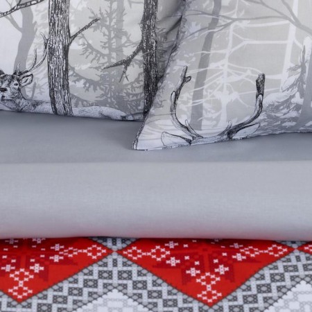 New Year. Bed linen "Ethel" Duet Forest Tale 143*215 cm - 2 pcs, 240*220 cm, 70*70 cm - 2 pcs-3