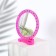 Mirror desktop, mirror surface d = 12 cm, packing 10 pcs, pink color