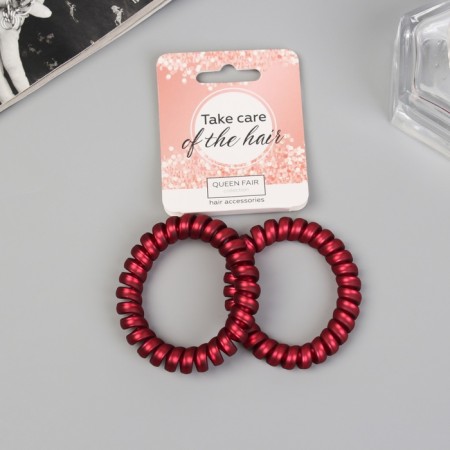 Hair gum "Spring" (set 2 pcs) matte, mix